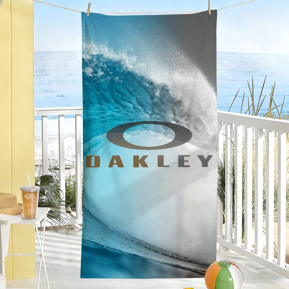 Fashion O-Oakley-S Brand Cool Logo Towel Sports Quick Dry Travel Camping Gear Sandproof Soft Light Large Beach Towel