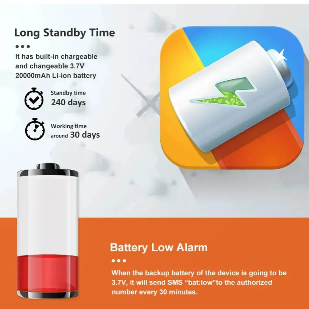 Car Waterproof GPS Tracker LK209C  10000mah  20000mAh Battery RealTime Tracking Vehicle Locator Magnet 240 Day LK209b Free App