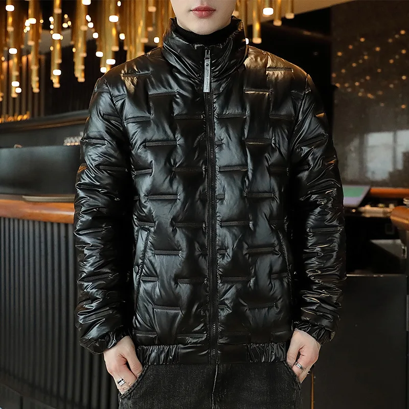 Jassen Mannen Winter Outdoor Windbreaker Casual Solid Mannen Winter Mannelijke Jas Jas Oversized Dikke Down Puffer Jassen Overjas