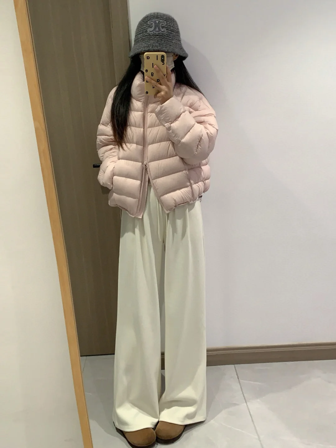 

Korean Style Stand Collar Thickened Cotton Jacket Women's Winter Fashion Casual Versatile Warm Outerwear Zipper Closure Long ...