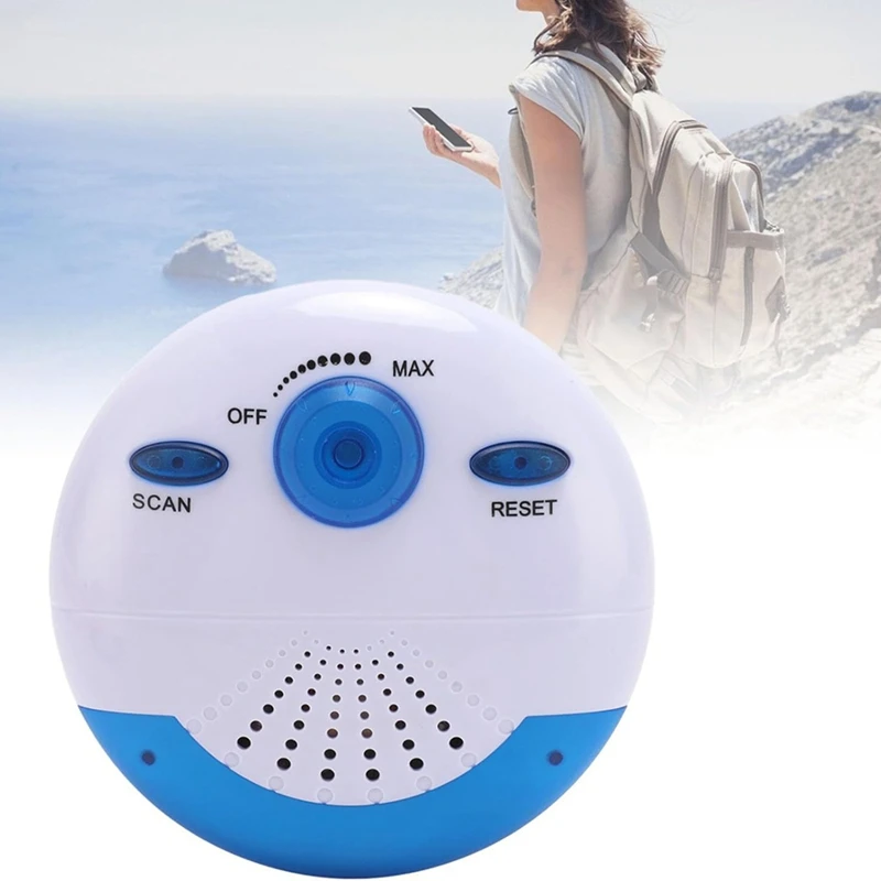 【Hot Cake】3X Waterproof Shower Radio, Mini Portable FM Radio Built In Speaker For Bathroom Kitchen, Boating, Hiking