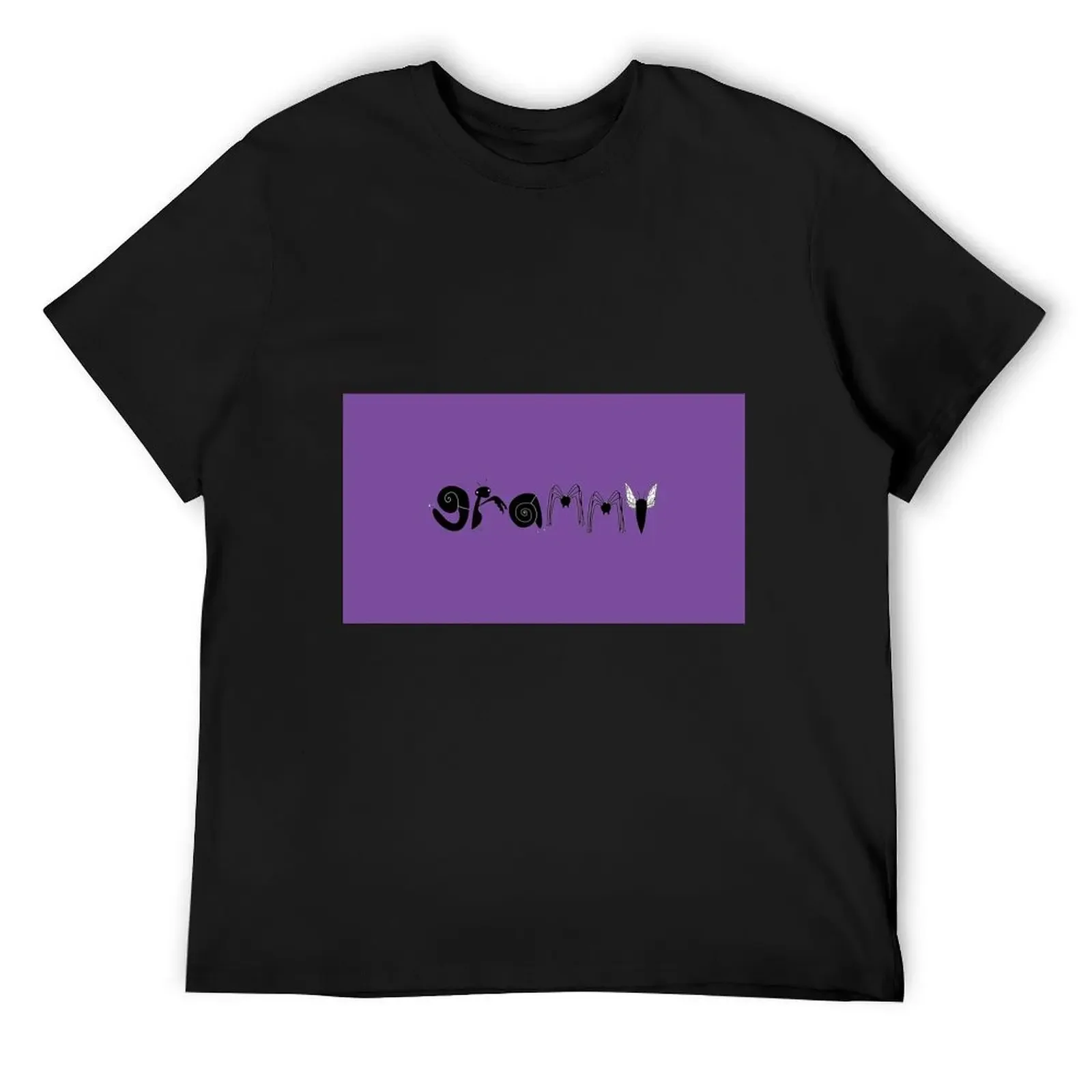 purple grammy T-Shirt korean fashion sports fans summer clothes customs mens big and tall t shirts