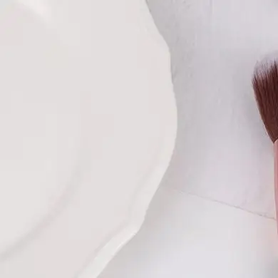 Neuscontour U-vormige make-upborstel Dual-End Neusschaduw Foundation Markeerstiftborstel Blushborstel Gezicht Schoonheid Cosmetica Gereedschap