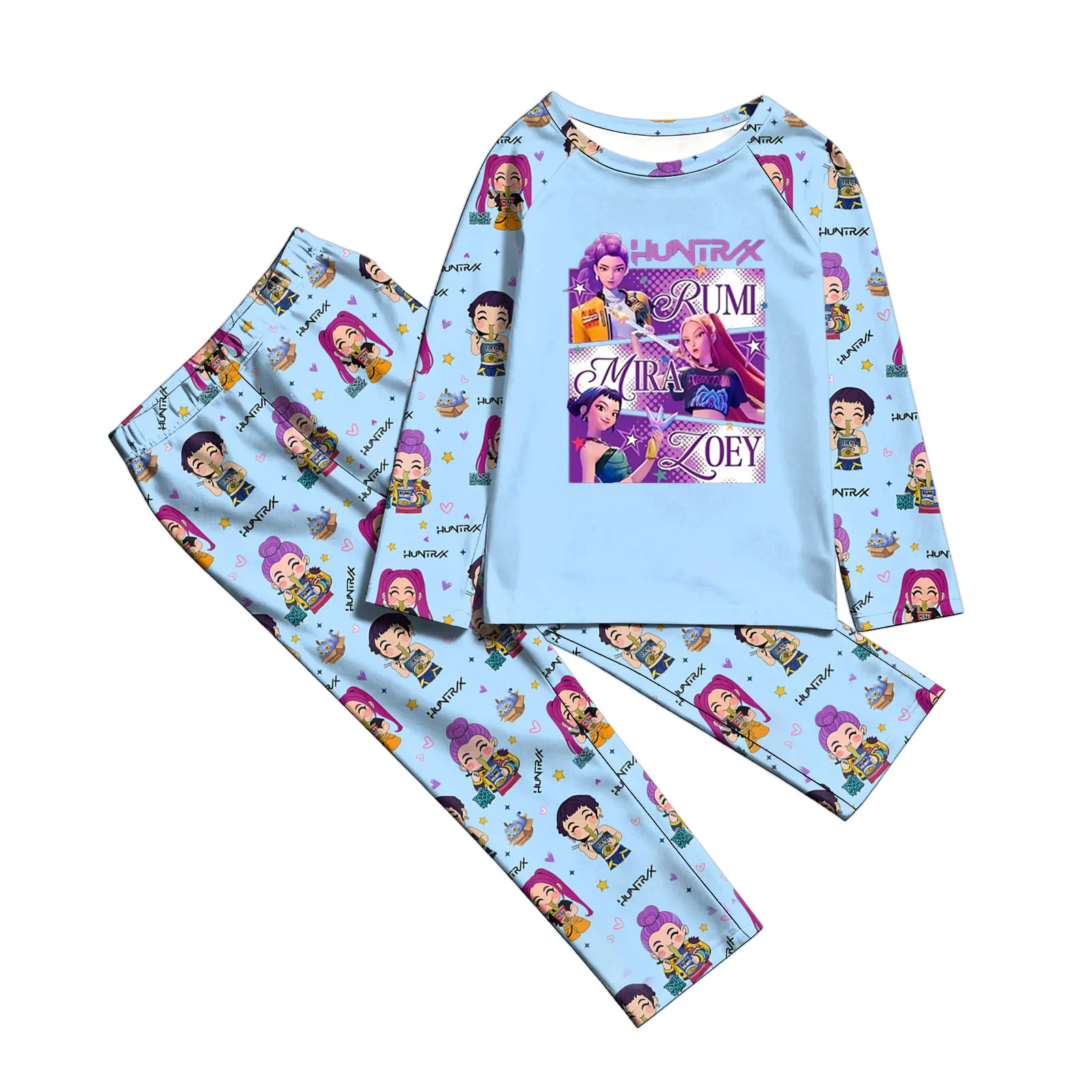 

Детская уютная одежда для сна, рождественский пижамный комплект для семьи, длинные брюки с длинными рукавами, домашние костюмы для отдыха, KPOP Demon Hunter Type E