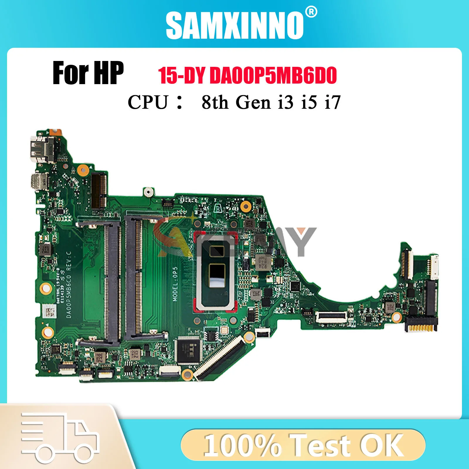 DA00P5MB6D0 Für HP 15S-FQ 15-DY 15T-DY Laptop Motherboard L63559-601 Mit i3 i5 i7 8. Generation CPU 100% Vollständig Getestet