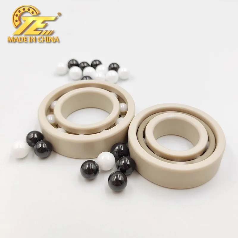 China TE PEEK MR 62 63 74 85 126 128 93  engineering plastic miniature bearing acid and alkali insulation non-magnetic