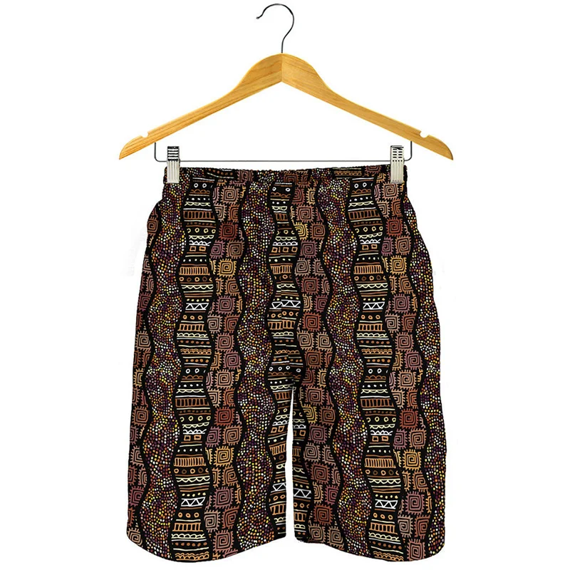 African Ethnic Patterns Beach Shorts Men Women Summer Street Short Pants 3d Printed Surf Board Shorts Cool Swimming Trunks