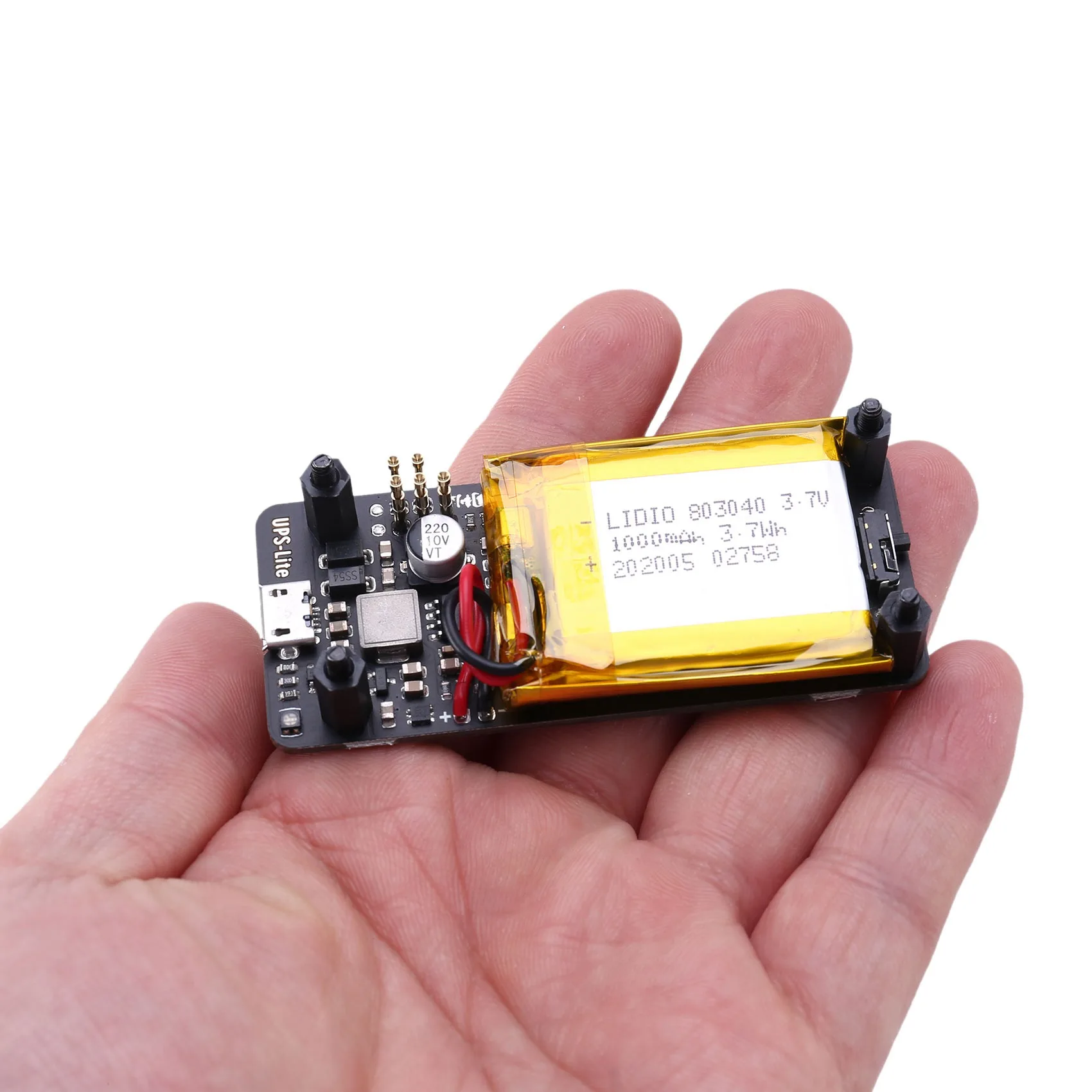 

Плата питания A32M для Raspberry Pi Zero W UPS-Lite с индикатором заряда батареи I2C MAX17040G