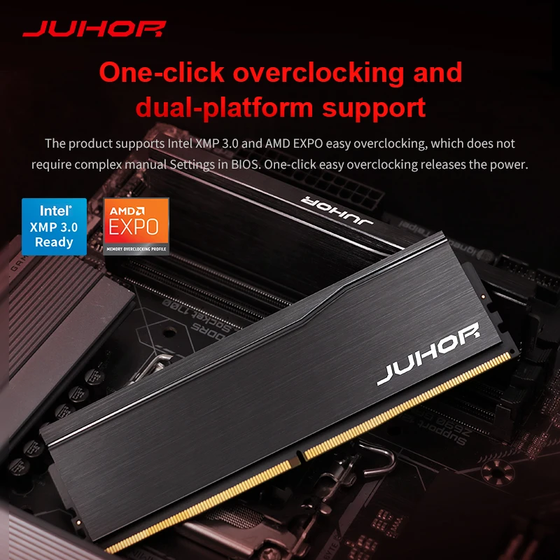 JUHOR RAM DDR5 16GB 6000MHz DIY компютърна памет за настолен компютър