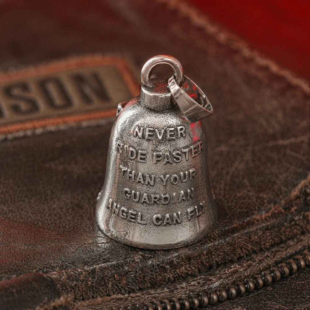 Ride Safely Love You Motorcycle Guardian Bell Vinking Style Lightweight Evil Spirit Trap Bell Pendant Small