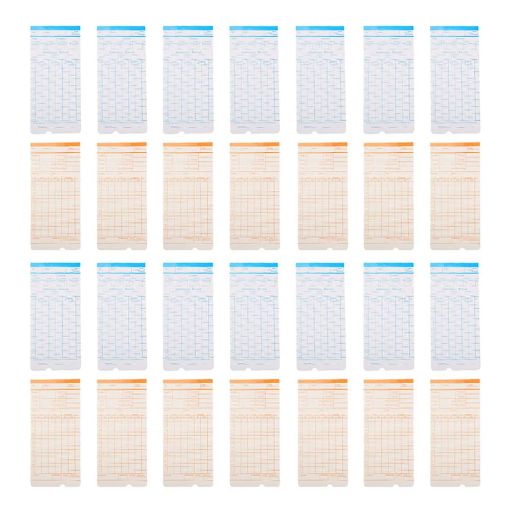 

285 шт. двусторонних высокоточных карточек для учета рабочего времени, совместимых с офисными терминалами учета рабочего времени, бумажные карточки для ежемесячного учета времени