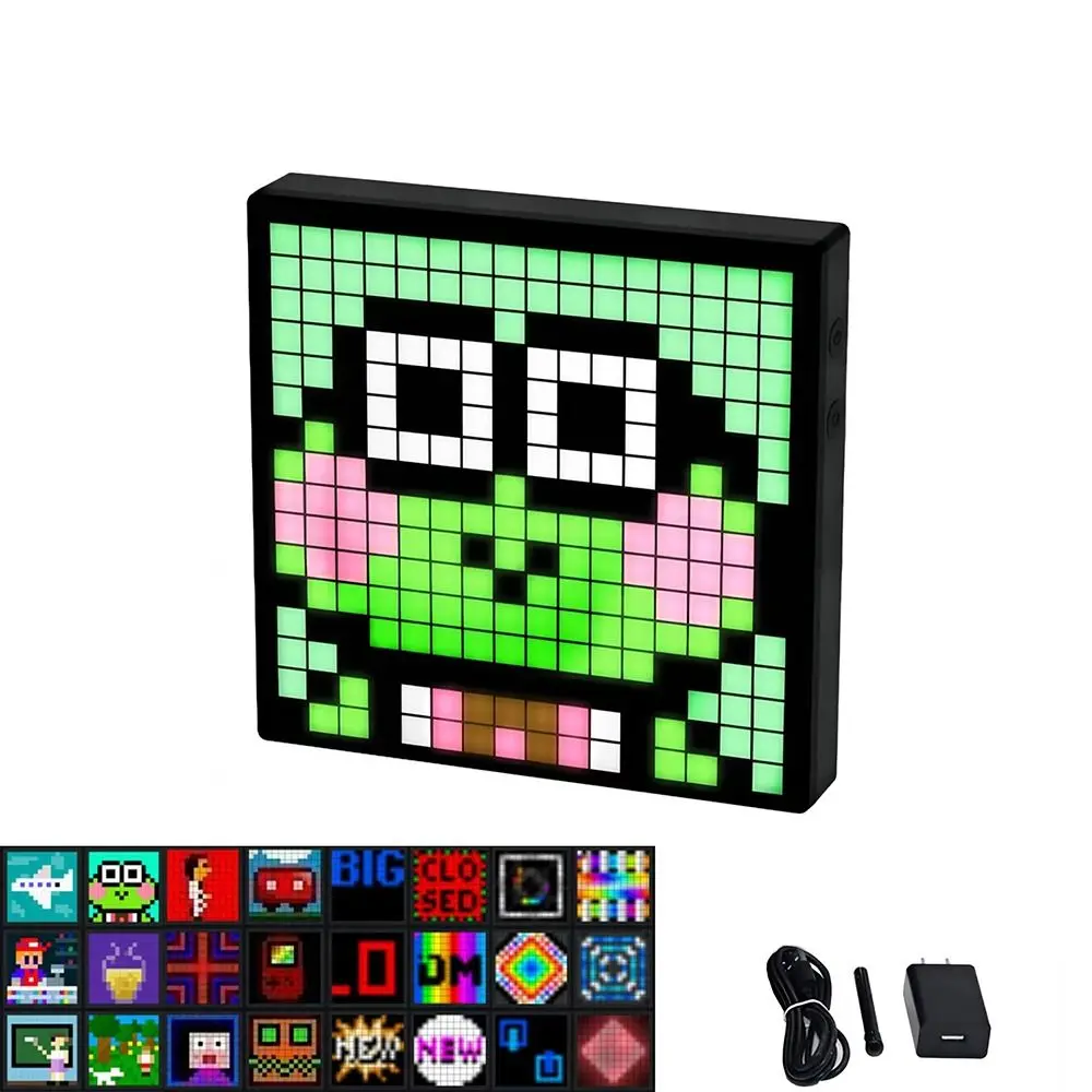 

APP Control LED Pixel Matrix Display 16x16 RGB Programmable Bluetooth Smart Display Art Display Night Light LED Screen