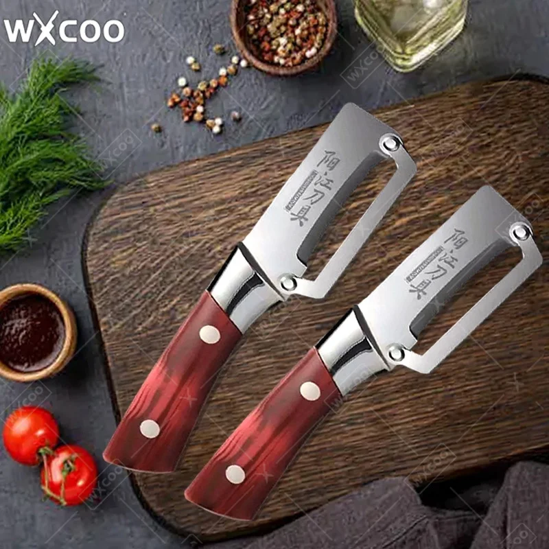 

WXCOO Stainless Steel Fruit Peeler Cutter for Pumpkins and Lettuce Kitchen-Grade Sugarcane and Vegetable Scraping Tools