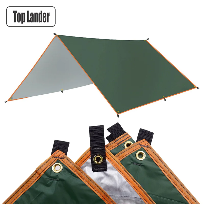 Ultralight Outdoor Awning, Waterproof Tent Shade, Garden Canopy,Sunscreen Sunshade, Hammock Awning, Beach Sun Shelter, 3x3, 3x4,