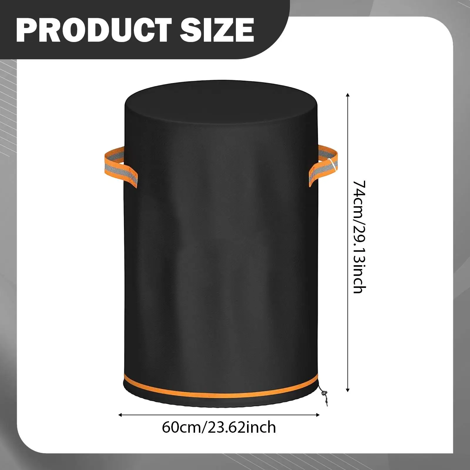 Outdoor Protection Cover Weather Resistant Fire Pit Cover Reinforced Handles Fire Bowl Shield for Patio