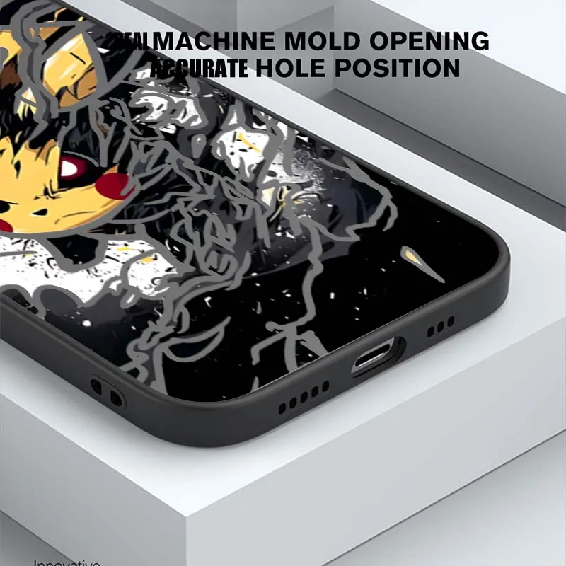 P-Pikachus أنيمي لطيف جراب هاتف ل ممن لهم البحث X3 X5 لايت برو A98 A94 A93 A78 A79 A76 A58 A57 5G متجمد شفافة