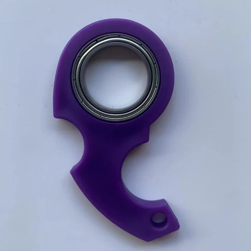 Second-generation Fingertip Rotating Decompression Keychain Fidget Spinner Anti-anxiety Toy Rotating Car Keychain Accessories