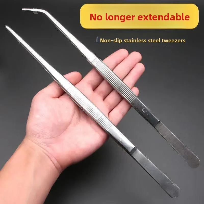 

Супердлинные 48-сантиметровые пинцеты из нержавеющей стали, толстые, большого размера, для удаления растений, инструмент для удаления водной травы и суккулентов, большие щипцы-зажимы