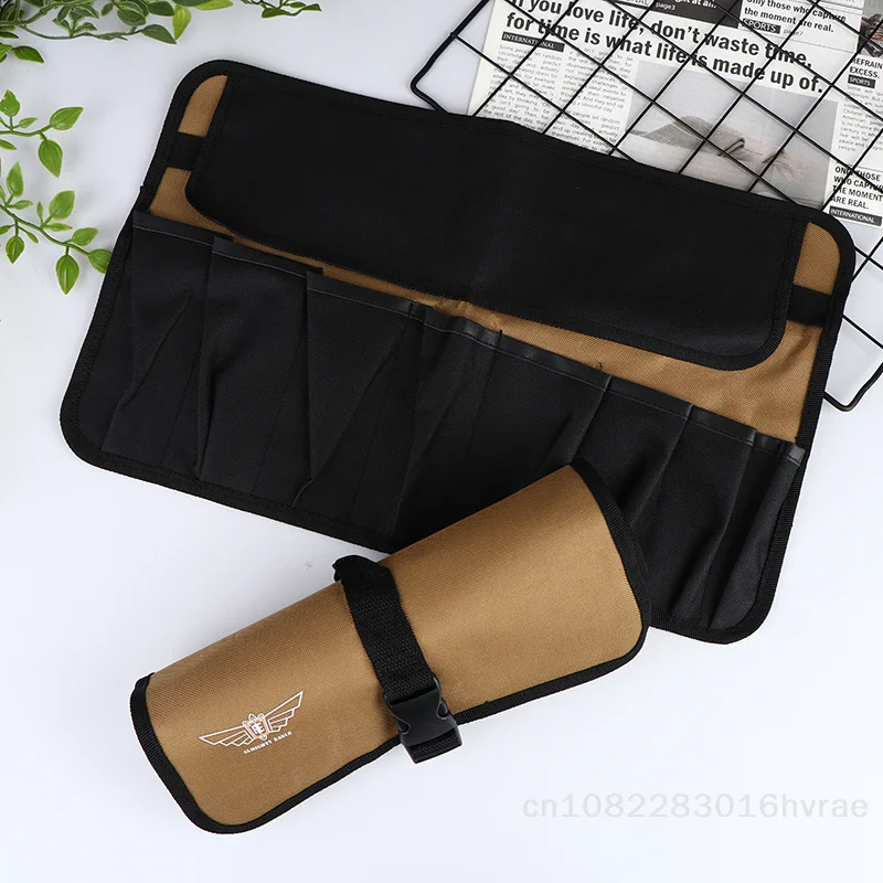 Multi-Compartments Roll-up Portable Tool Organizer Bag - 600D Oxford Fabric with Buckle Closure 45*28CM