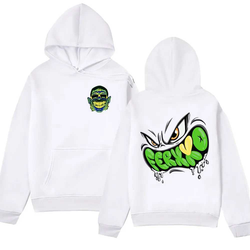 Rapper Ferxxocalipsis Tour 2024 Feid Ferxxo Monster Print Hoodie Men Women Hip Hop Sweatshirt Oversized Streetwear Fall Pullover