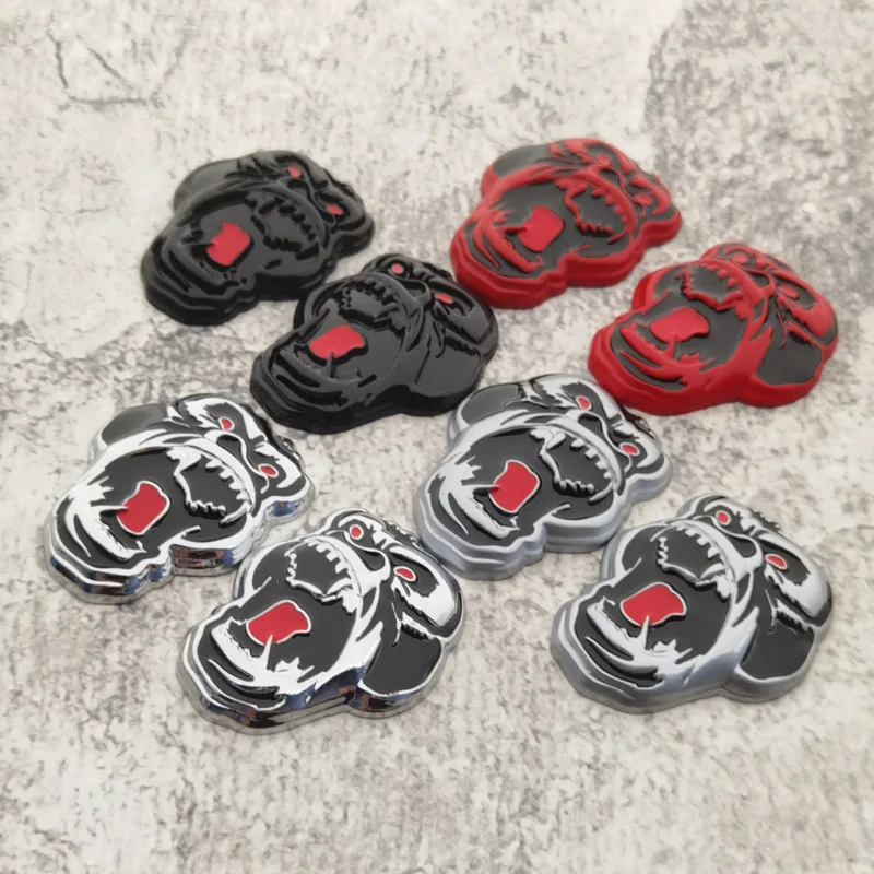 High-quality Modification 3D Metal Car Stickers Diamond Gorilla Roar Scratch Cover DIY Decoration Car Accessories