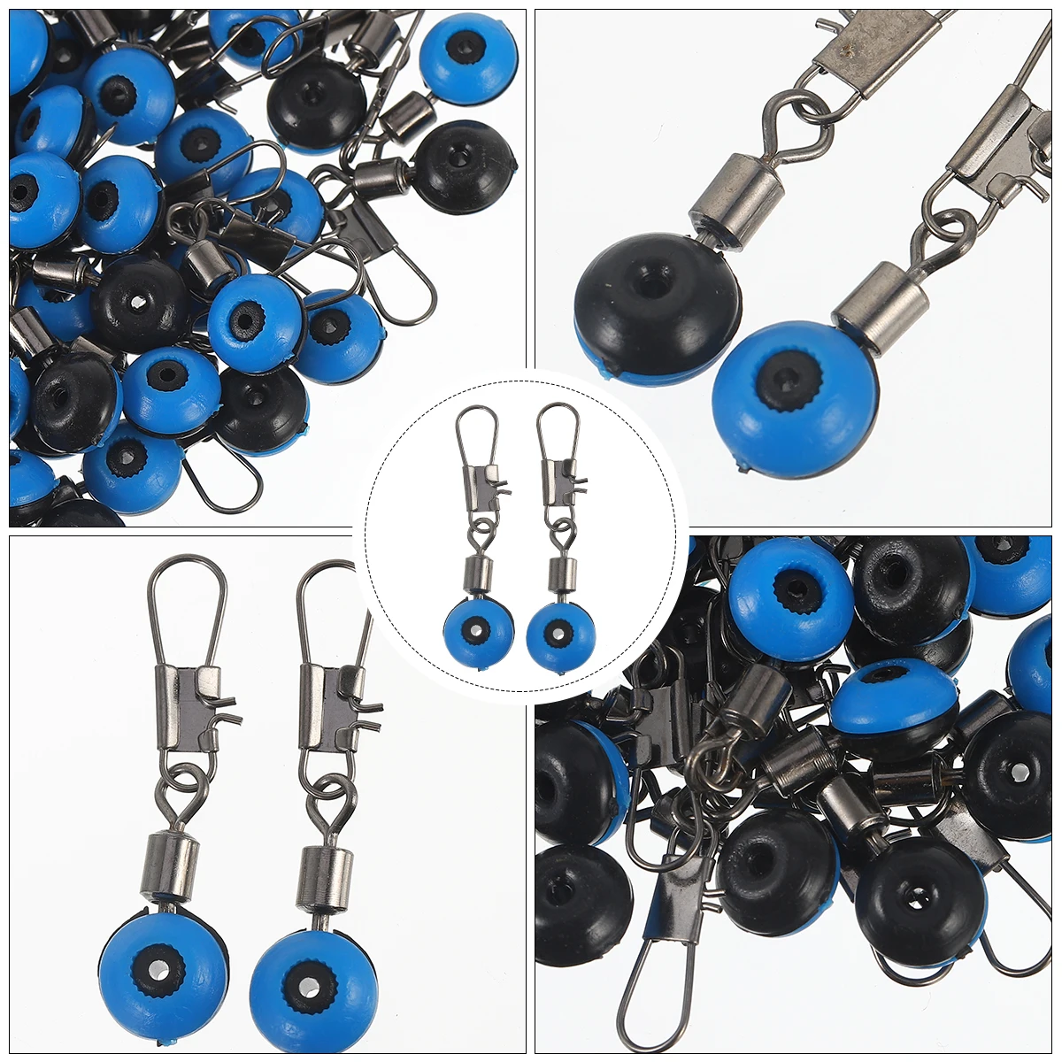

100 Pcs Accessories Slide Tackle Fishing Slider Sea Bean Connector Durable Wide Angle Design