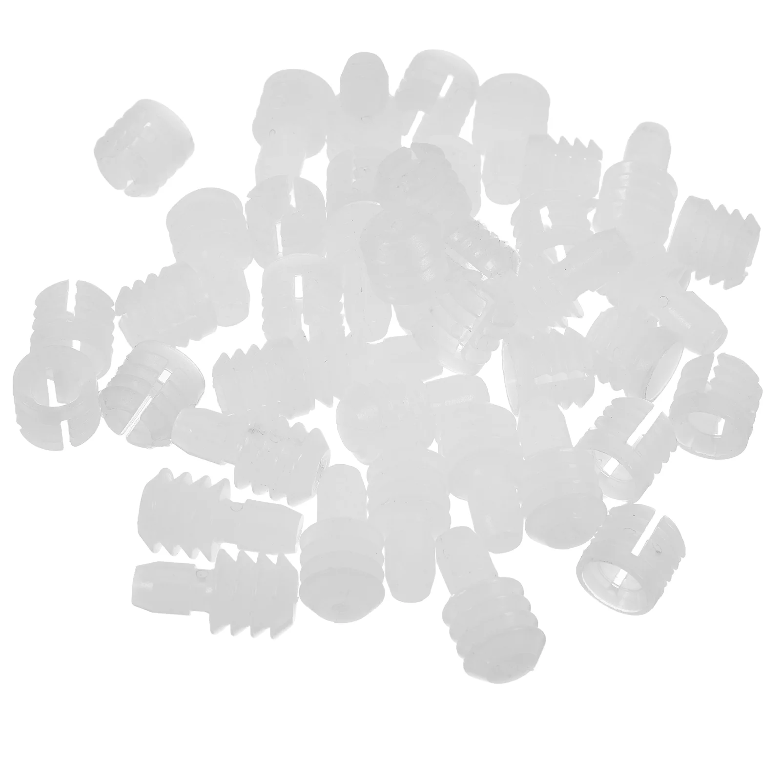 

20 Pcs Cabinet Expansion Plug Dowel Connector Furniture Hinge Insert Nut PP Plastic
