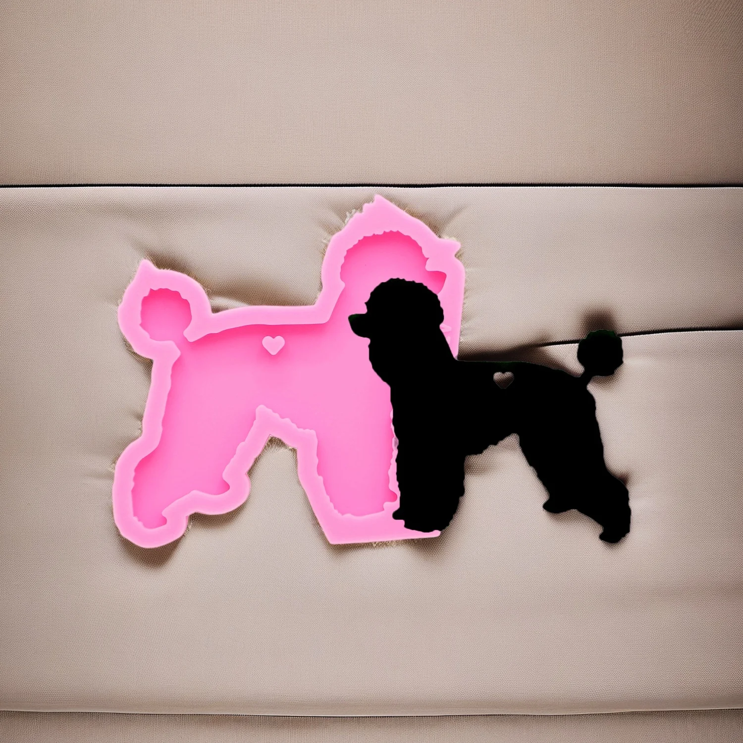 Silicone Pitbull Family Dogs Mold DIY Pendant Resin Hound Mold Keychain Epoxy Resin Jewelry Crafts Casting Mold