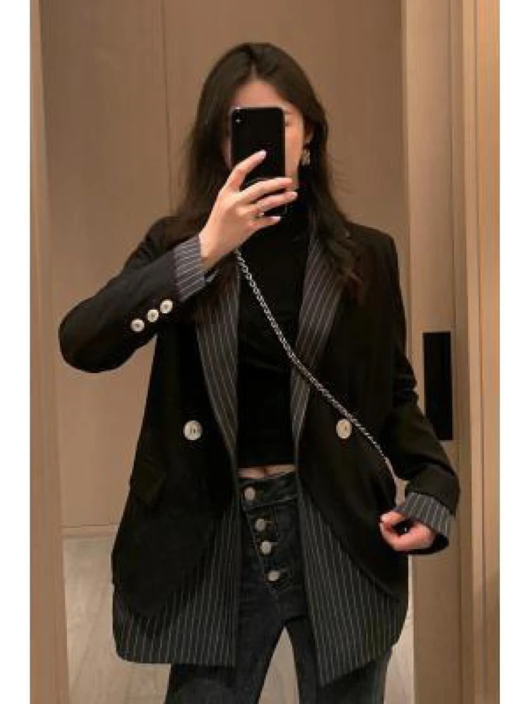 Blazer Woman 2024 Spring Autumn New in Jackets for Women Office Lady Chic Elegant Jacket Female Oversize Slim Fit Blazer Women