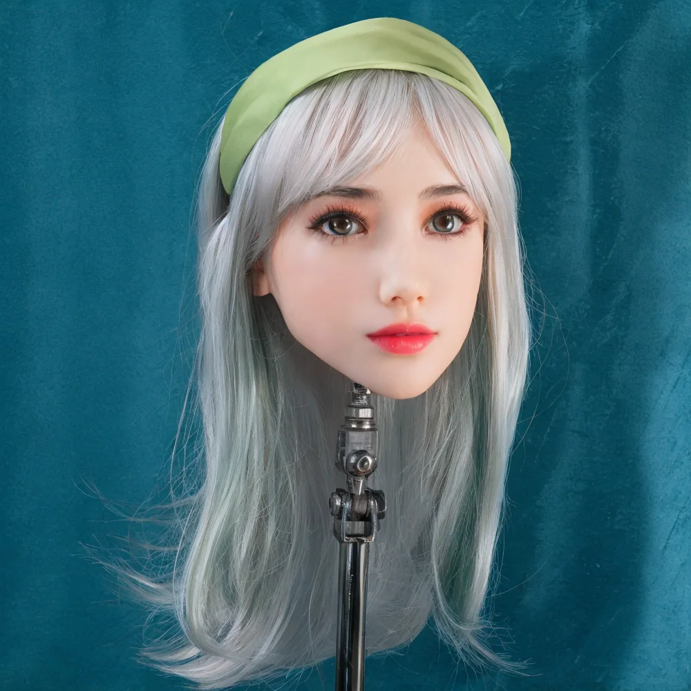 رأس نموذج أصلع احترافي بلون البشرة، رأس عرض تجميل محمول لتصفيف الشعر المستعار، عرض القبعة ودعائم تصفيف الشعر المستعار التنكرية،