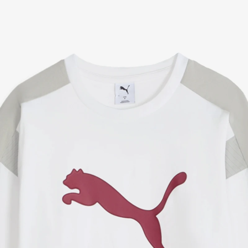 Puma genuine men's sports breathable comfortable round neck pullover long sleeved T-shirt 639791-02
