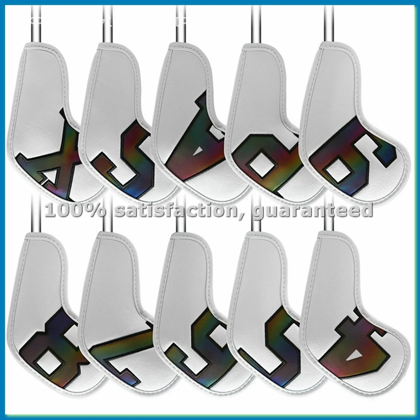 

Чехол для клюшек для гольфа, чехол для клюшек из искусственной кожи, защитный чехол для клюшек Magic White-A51M