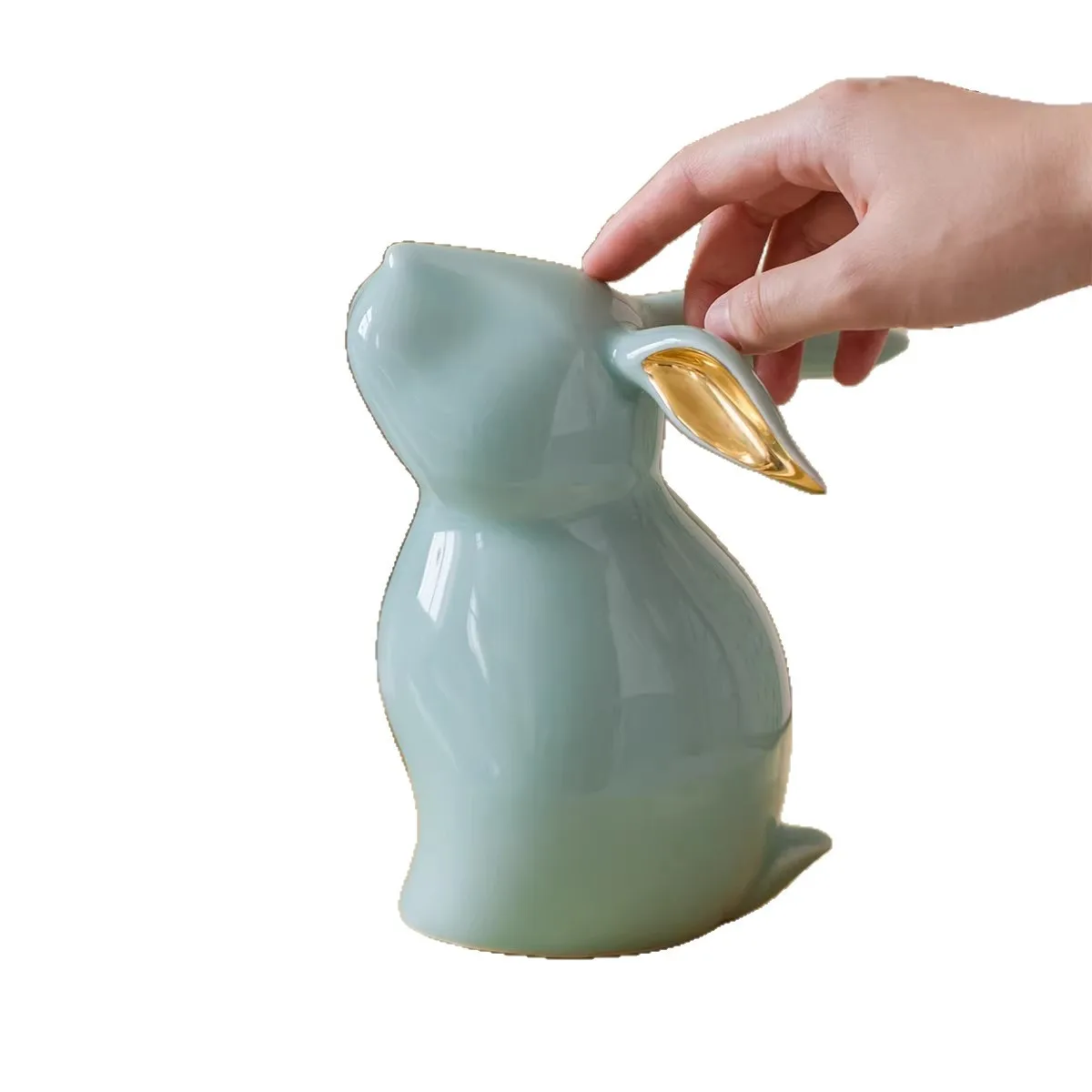 

Zodiac rabbit ceramic ornament