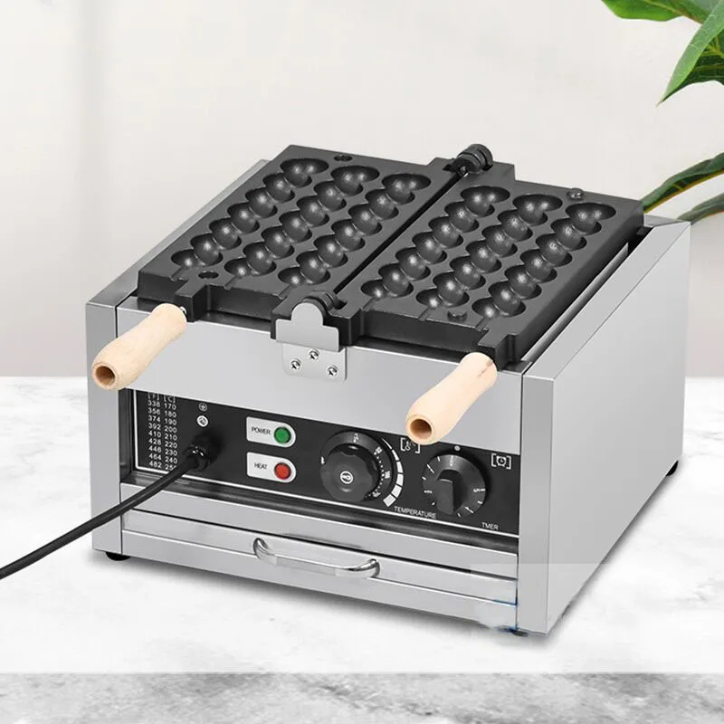 Commercial Electric Bubble Waffle Ball Skewer Maker Snack Processing Equipment