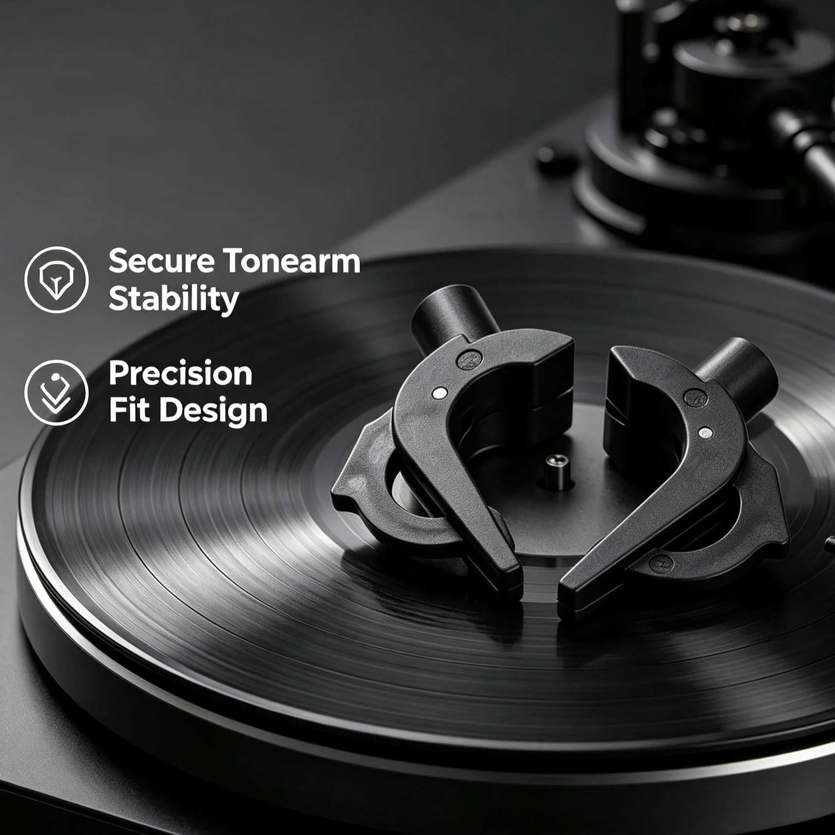 Pack of 1/2/4/10/20/50 LP Turntable Tonearm Base/Mount—Compatible with Technics SL1200, SL1210, MK2, MK3, M3D,and MK5 Turntables