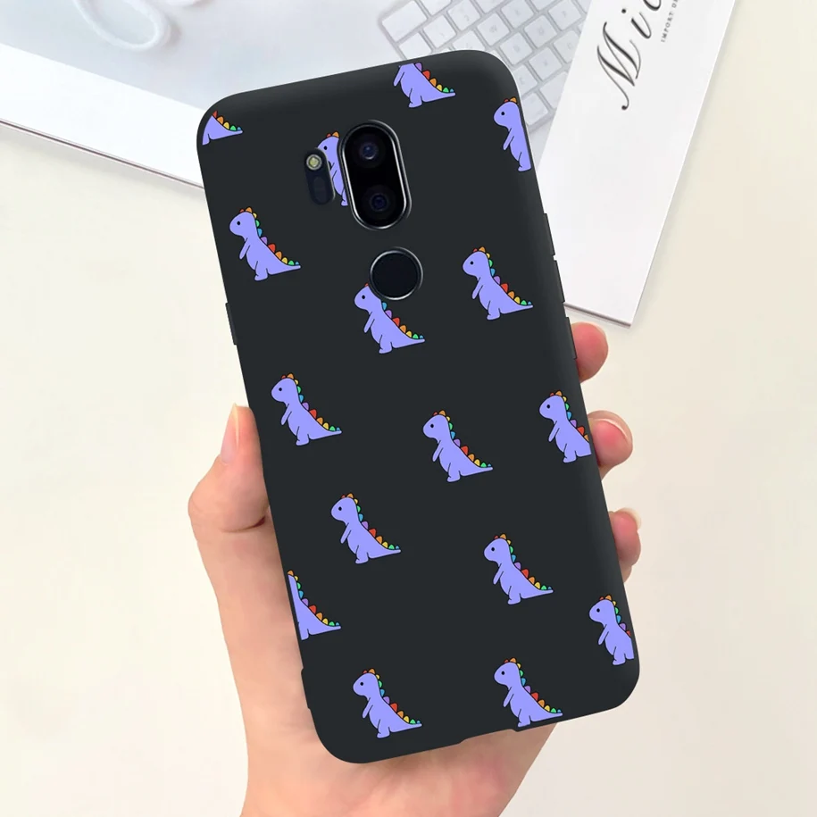 LG G7 ThinQ LM-G710N LM-G710 휴대폰 실리콘 케이스, 인기있는 나비 레오파드 소프트 펀다, LG G7 플러스 G7 + 보호대