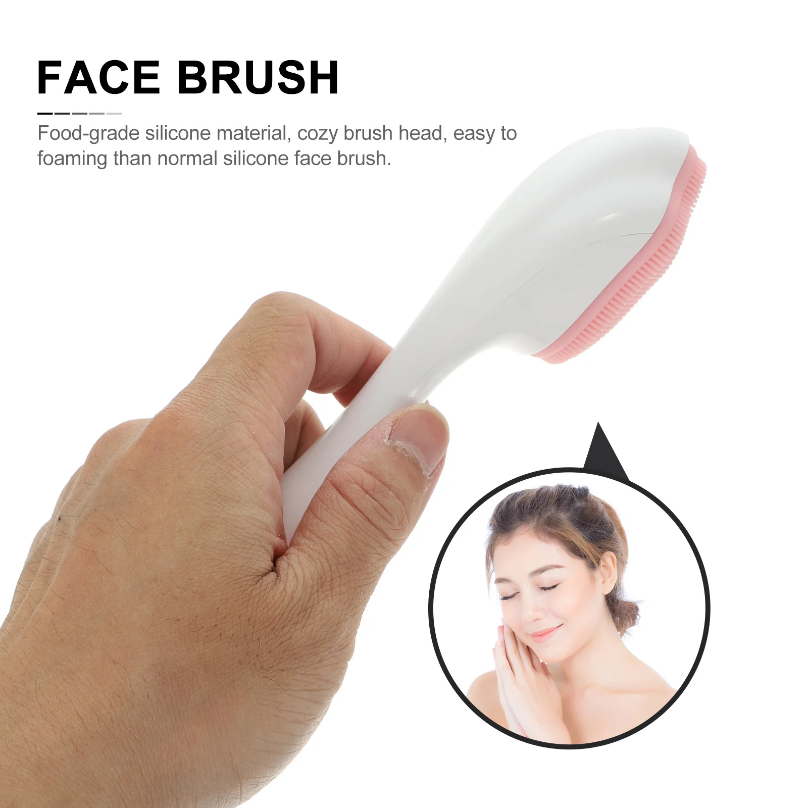 Brosse pour le visage en Silicone, conception de griffe de chat, tête confortable, moussant facile, nettoyage en profondeur, Massage exfoliant, outil pour le visage