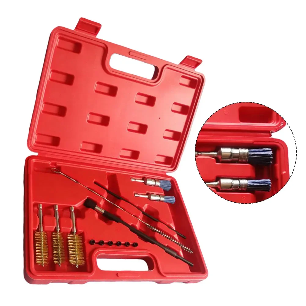 

Diesel Injector Bracket Engine Pipe Brush Fuel Injector Cleaning Kit Diesel Injectors Cleaner Tool Automobiles Maintenance Tools