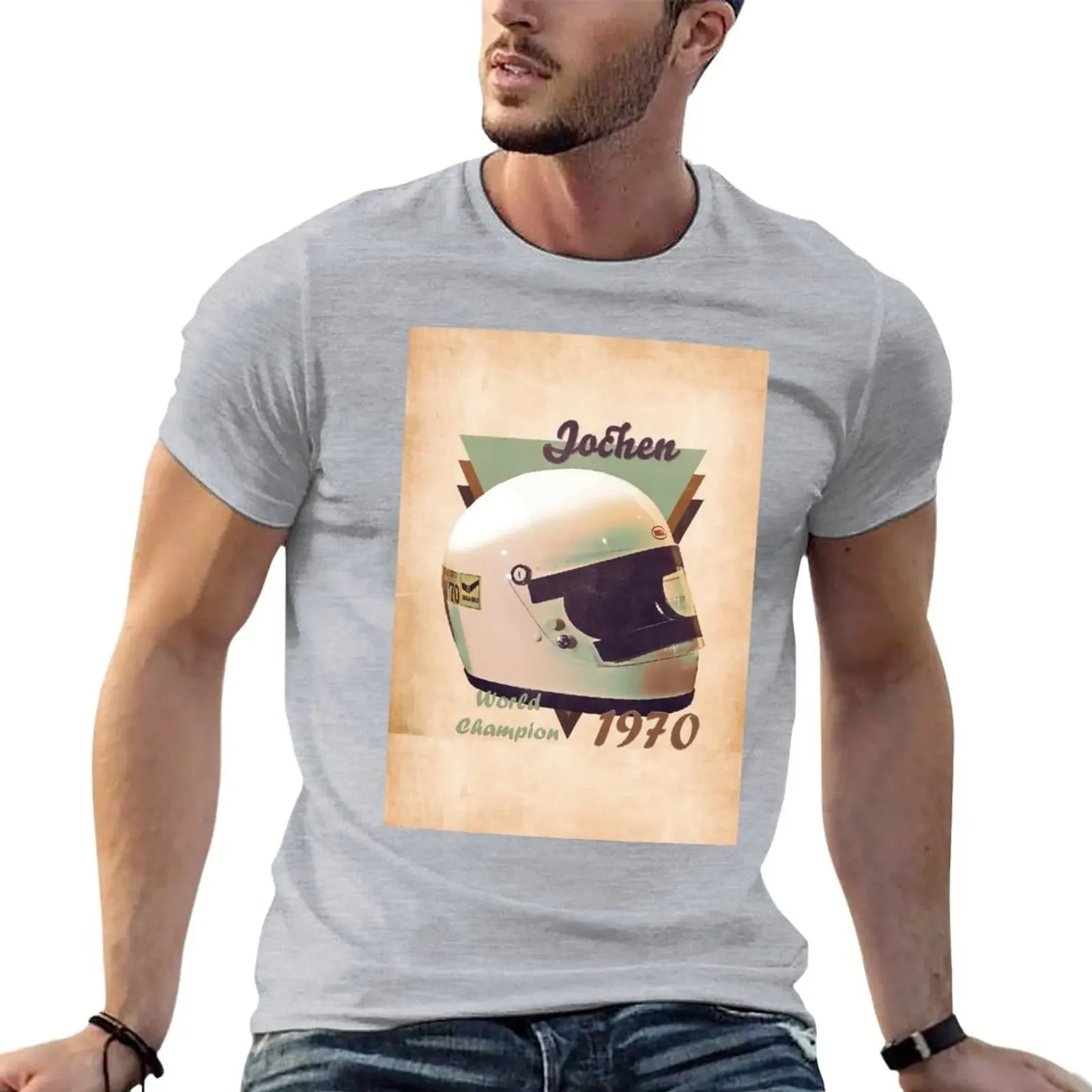 

Jochen Rindt's helmet T-Shirt Aesthetic clothing animal prinfor boys plus sizes t shirts for men pack