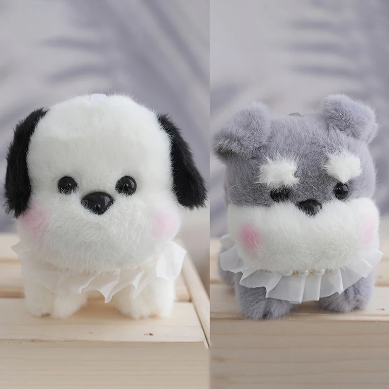 Funny Simulation Pet Dog Keychain Cartoon Cute Pearl Puppy Keychain Pendant Fashion Backpack Decoration Accessories Gifts image 5