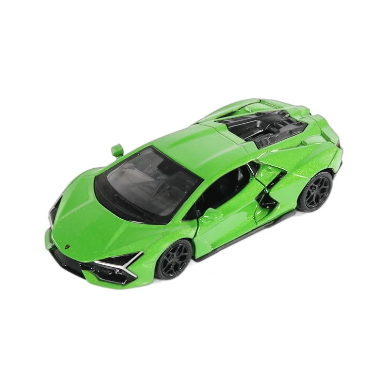 1:36 Lamborghini Revueltoจําลองดึงกลับรถรุ่นรถโลหะDiecastของเล่นรถสําหรับของขวัญเด็กคอลเลกชัน