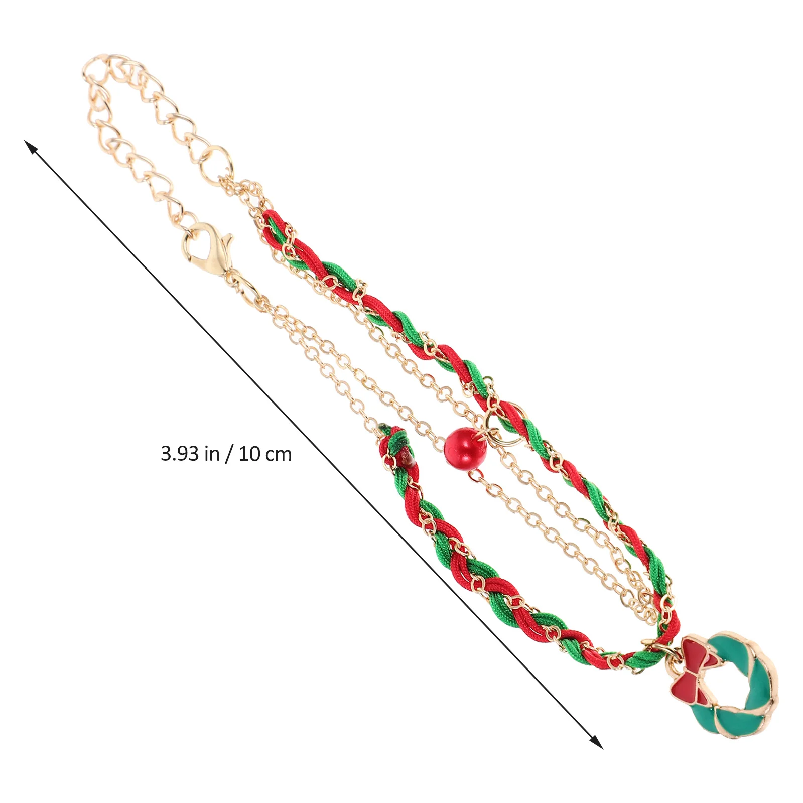 

Christmas Charm Woven Bracelet Stylish Xmas Hand Chain Decorative Festival Wrist Jewelry Gift Christmas Woven Bracelet