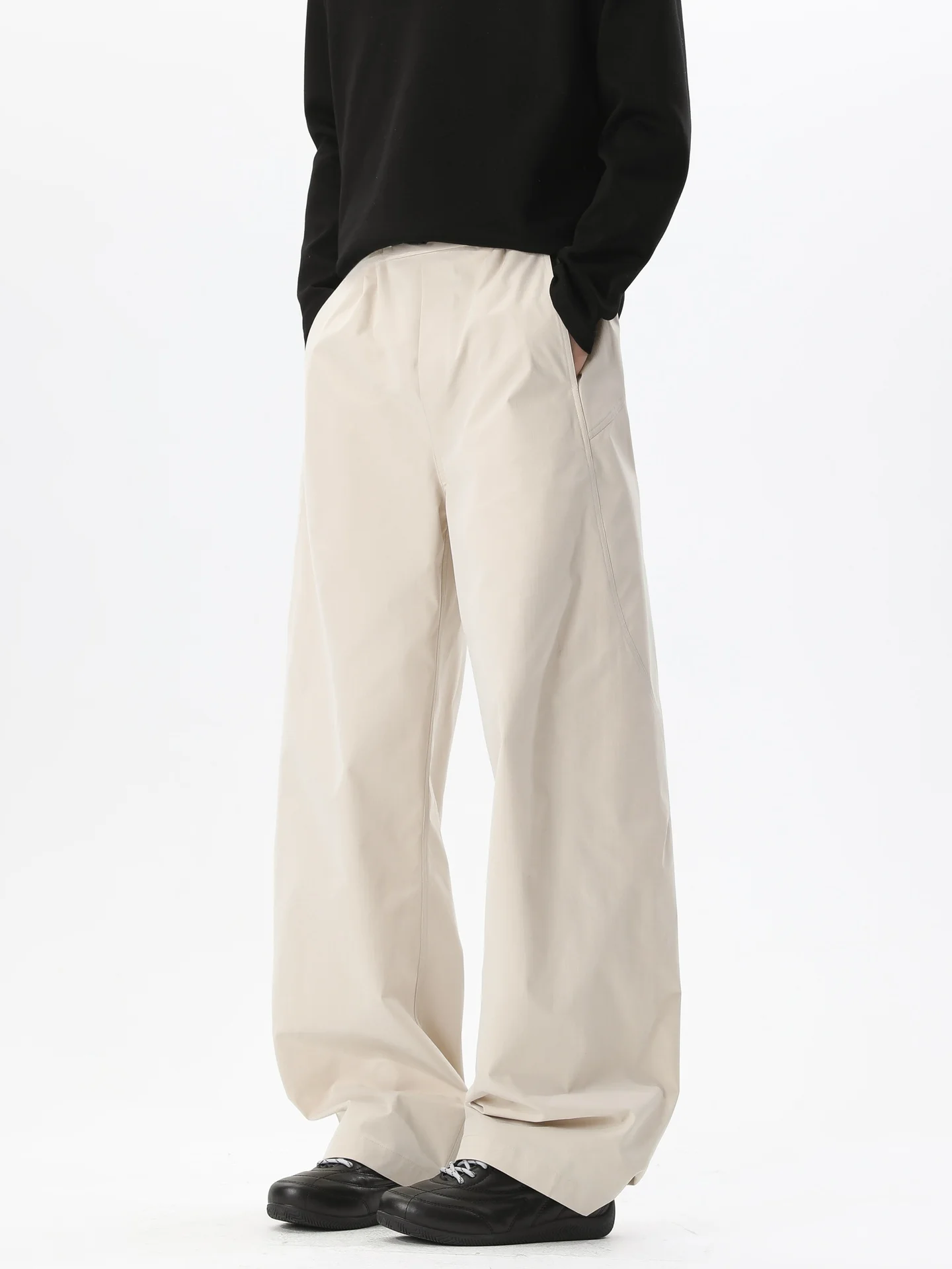 

Мужские ретро-спортивные брюки-ветровка для активного отдыха, весенние, свободные, широкие, повседневные, функциональные, в стиле карго, свободного кроя