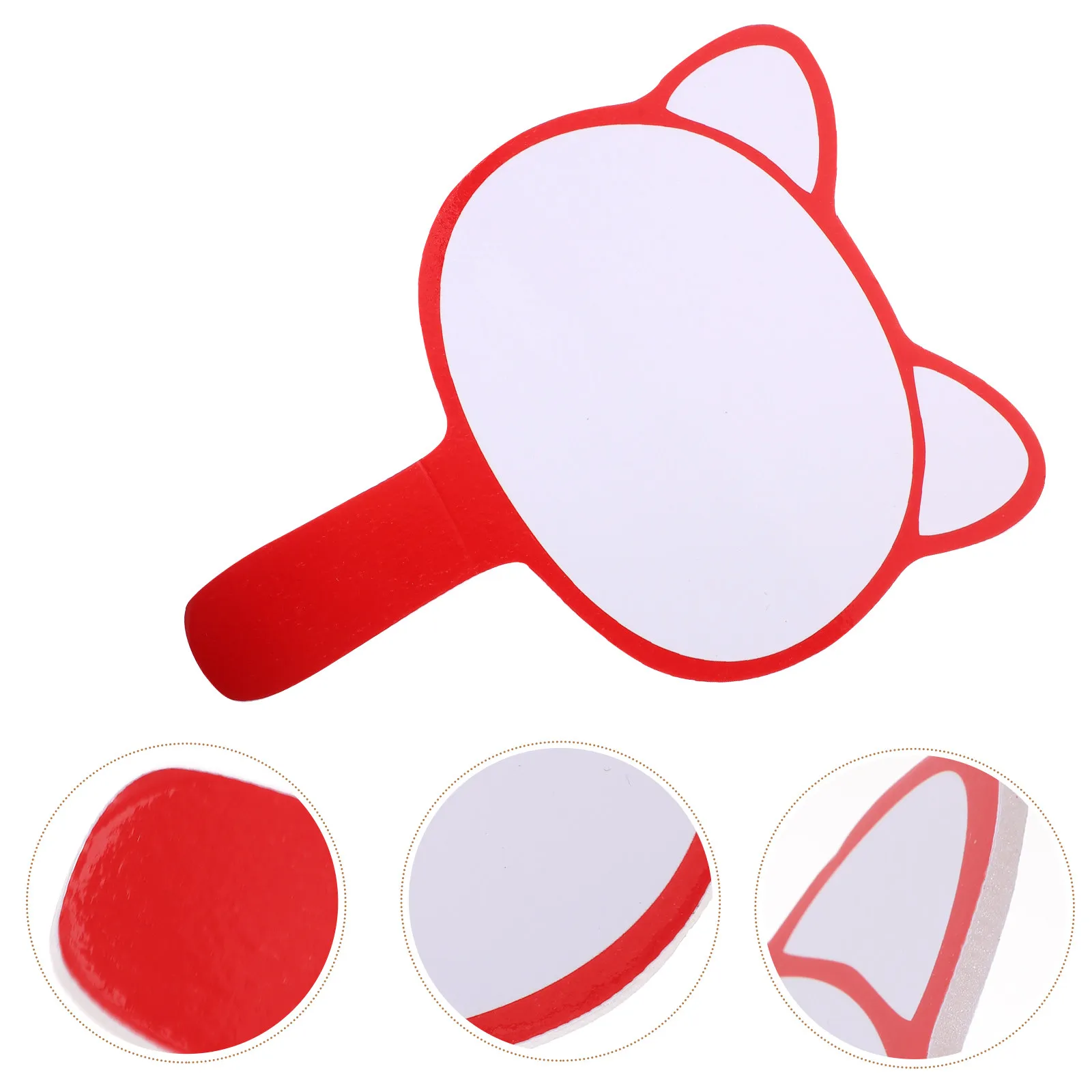Blank Scoreboard Foam White Board Multipurpose Handheld Voting Scoring Board Single Side Erasable Score Paddle for Auctions