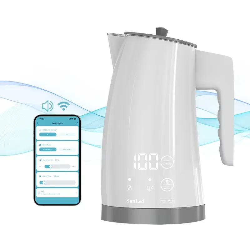 Online Wholesale Household Smart Appliances LED Display Digital Portable Electric Kettle with Temperature Control and