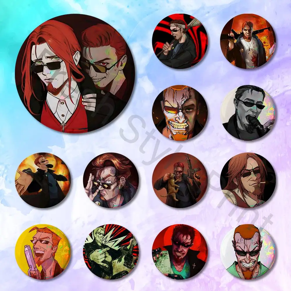The P-Postal D-Dudes Custom Badges 75mm 44mm 25mm Brooch Backpack Hat Enamel Pins Accessories Toys Gifts