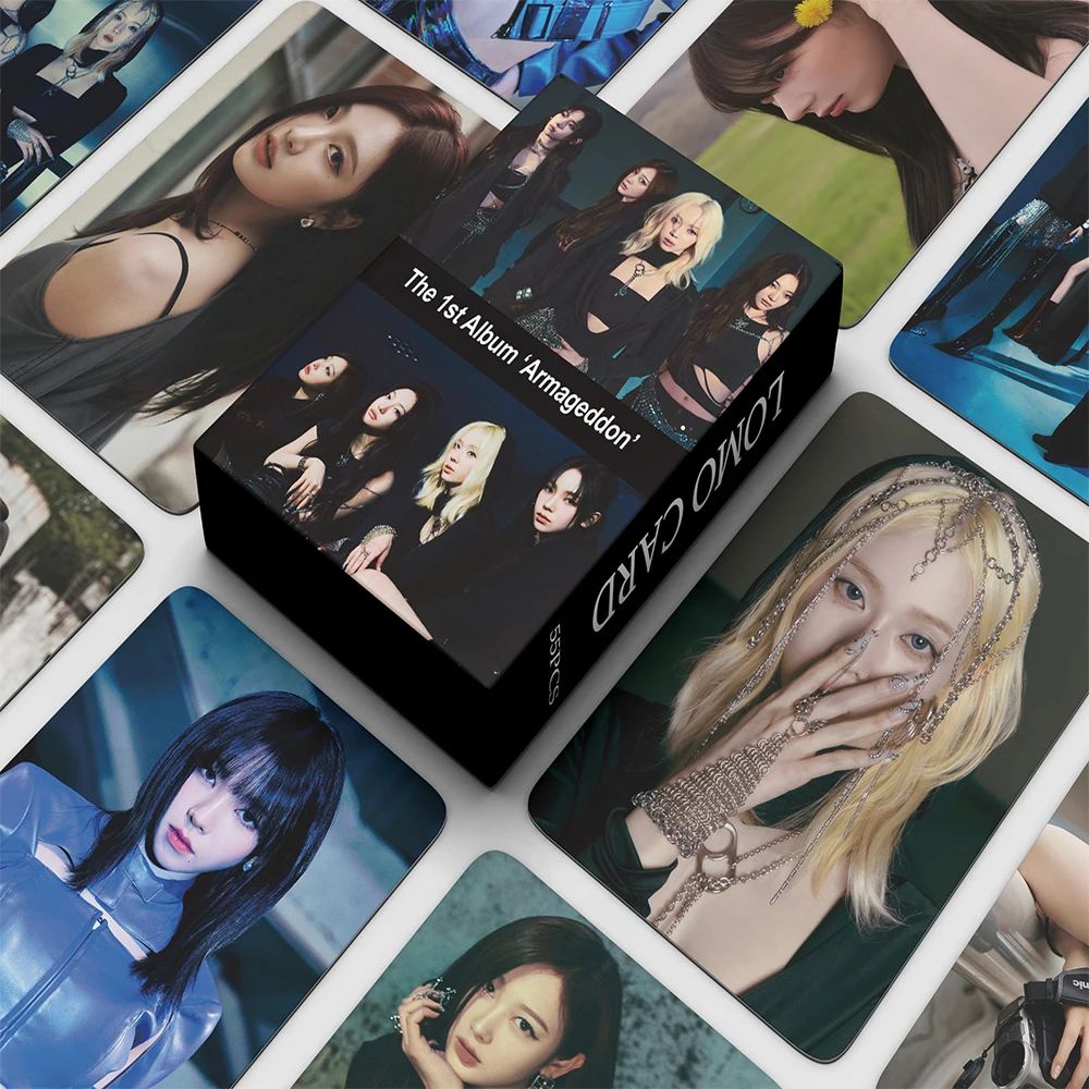 

55pcs/set New Album Lomo Cards SAVAGE WINTER NINGNING Photocard Korean Fashion Cute Fans Gift