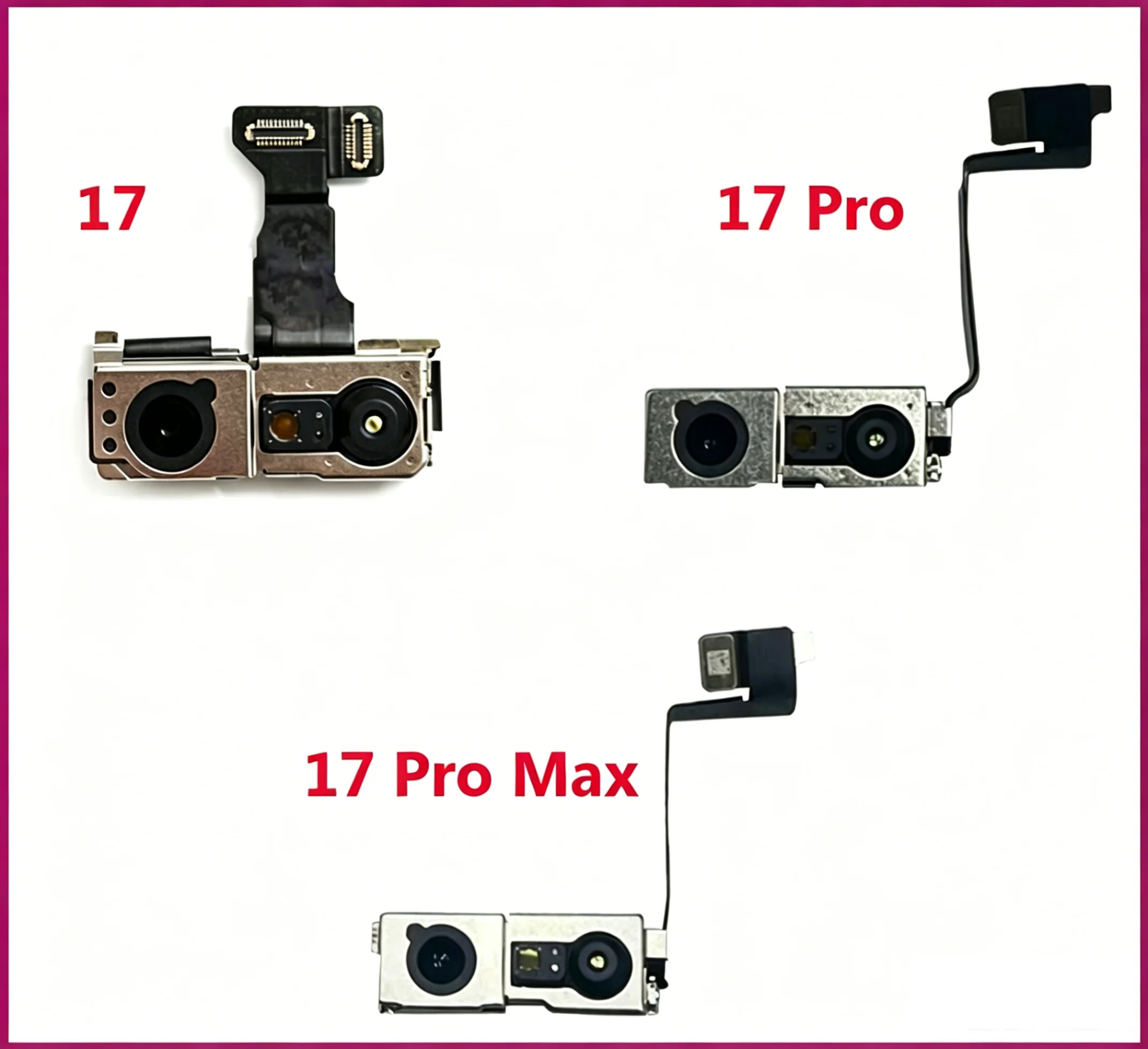 front-facing-camera-module-flex-cable-for-iphone-17-17-pro-17-pro-max-for-iphone-17-air-17pro-17-promax-small-camera-light
