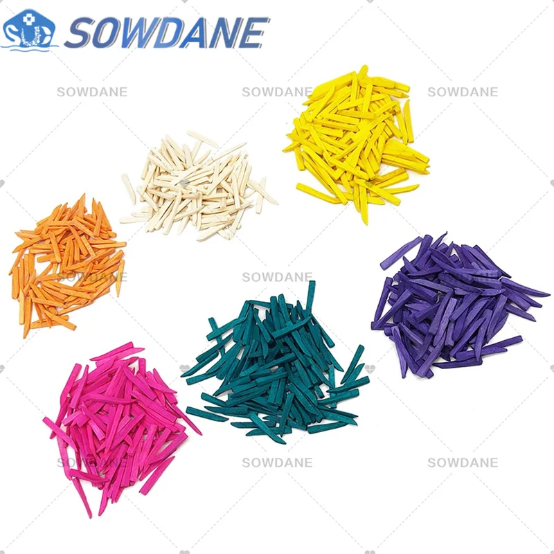 Dental Supply Material Interdental Composite Contoured Wooden Wedge Dental Matrix Fixed Wedges Dentist Materails Autoclavable