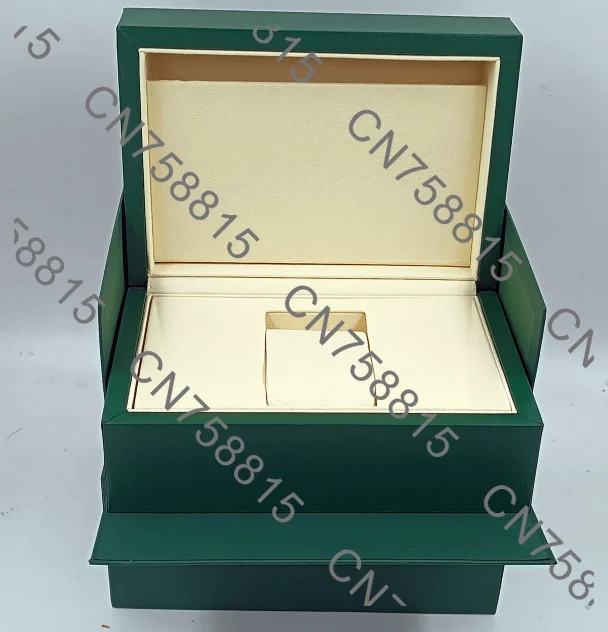 For Men And Women, Jewelry Storage OrganizerGoods，Watch Box With Wave Pattern Design, Green Gift Packaging Set